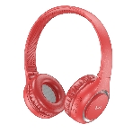 Беспроводные/проводные наушники Hoco W41 красный, накладные, Bluetooth + проводной, складная конструкция, до 7 ч, фото 1