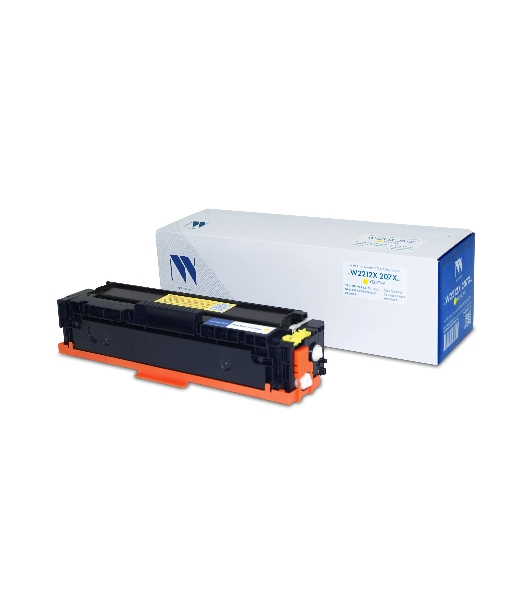 Картридж лазерный NVPrint совместимый NV-W2212X 207X Yellow (БЕЗ ЧИПА) для HP Color LaserJet M255/M282/M283 (2450k)