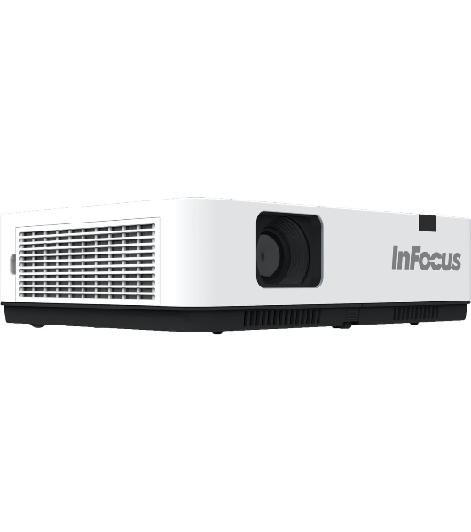 Проектор INFOCUS IN1049 3LCD, 5000 lm, WUXGA, 1.371.65:1, 50000:1, (Full 3D), 16W, 2хHDMI 1.4b, VGA in, CompositeIN, 3,5 мм audio IN, RCAx2 IN, USB-A, VGA out, 3,5 audio OUT, RS232, Mini USB B serv, RJ45, 3,3 кг