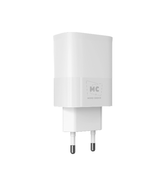 Сетевое зарядное устройство MORE CHOICE (4620202553423) NC09m 1USB 3.0A QC3.0 15W, белый