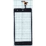 Сенсорное стекло (тачскрин) для Micromax Q349 Canvas Selfie 4, черное, фото 1