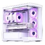 Корпус без блока питания JONSBO D300, Mini-Tower, TG, no fan, 2xUSB-A 3.2 + 1xUSB-C 3.2, mATX, mITX White, фото34