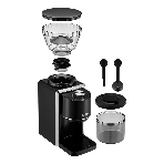 Кофемолка Kitfort КТ-787 200Вт сист.помол.:жернова вместим.:250гр черный/серебристый, фото2