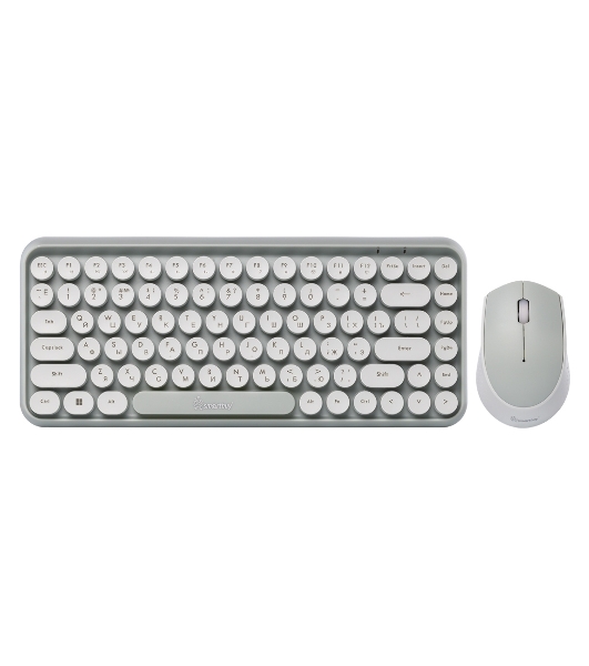 Комплект клавиатура+мышь Smartbuy 626376AG беспроводной, USB, 1000 DPI, белый