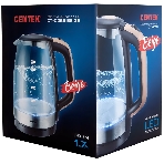 Электрочайник Centek CT-0065 бежевый, 1.7 л, 2200 Вт, скрытый нагревательный элемент, фото2