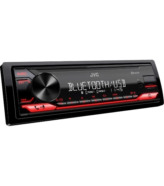 Автомагнитола JVC KD-X182BT, 1 DIN, Bluetooth, USB Type-A, AUX, съёмная панель