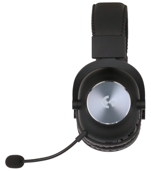 Гарнитура Logitech G PRO X чёрный, беспроводная, USB, подвижный микрофон, отсоединяемый кабель 2 м