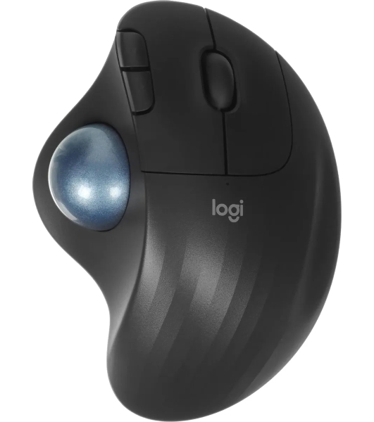 Трекбол Logitech M575S черный оптическая 2000dpi беспров. BT/Radio USB2.0 (910-007035)