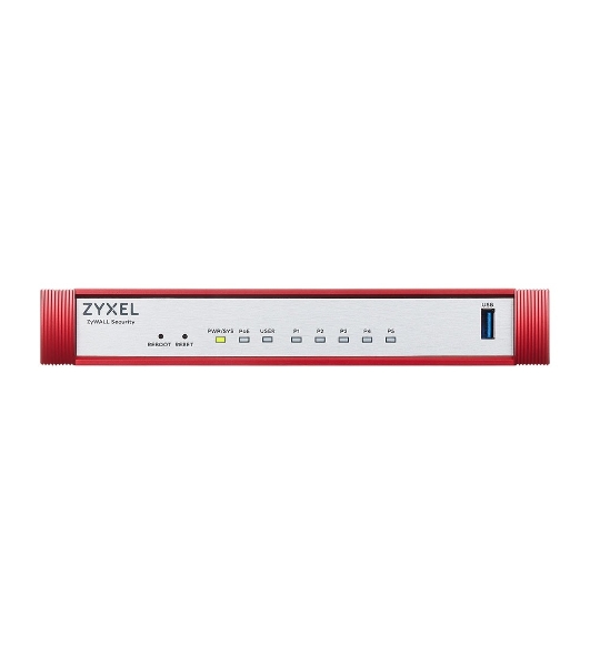 Межсетевой экран Zyxel USG FLEX 50HP, 1xRJ-45: 1G PoE+ (LAN/WAN), 4xRJ-45: 1G (LAN/WAN), 1xUSB3.0 **