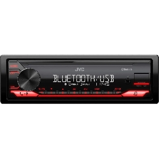 Автомагнитола JVC KD-X182BT, 1 DIN, Bluetooth, USB Type-A, AUX, съёмная панель