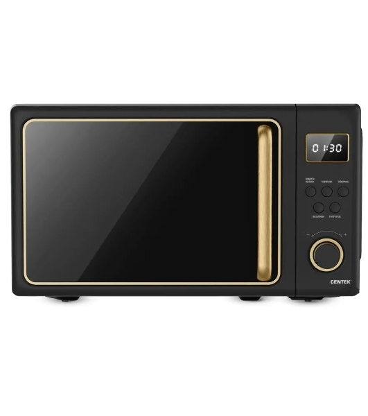 Микроволновая печь Centek CT-1565 черный, 20 л, 700 Вт, переключатели - кнопки, поворотный механизм