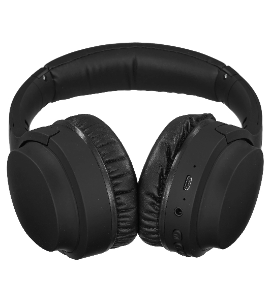 Беспроводные/проводные наушники Harper HB-707 черный, накладные, Bluetooth + проводной, складная конструкция, до 8 ч