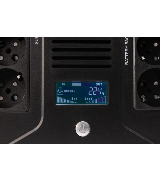 Источник бесперебойного питания SMARTWATT UPS SAFE PRO LCD 600 Line-interactive 600VA/360W Brick (Euro x8, USB, RJ11/RJ45 protection, LCD, 275x210x9