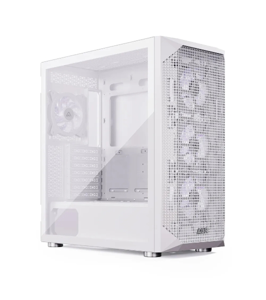 Компьютерный корпус ABR Quantum белый (1хUSB Type-C, 2хUSB 2.0, HD Audio, 4xRGb Fan, ATX, E-ATX)