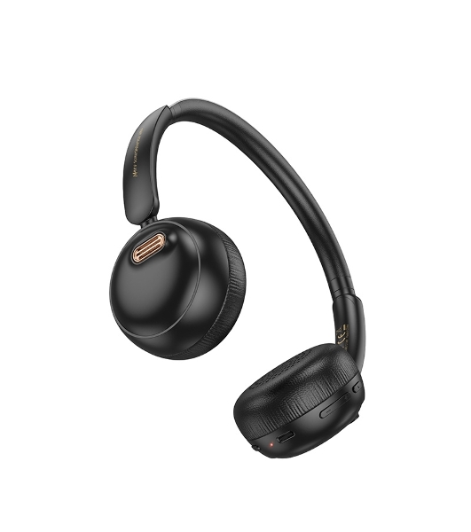 Беспроводные/проводные наушники Hoco W62 черный, полноразмерные, Bluetooth + проводной, складная конструкция, до 20 ч.
