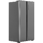 Холодильник Haier HRF-600DM7ERU серебристый двухкамерный 388/210л морозилка сбоку, No Frost, Side by Side, фото 1