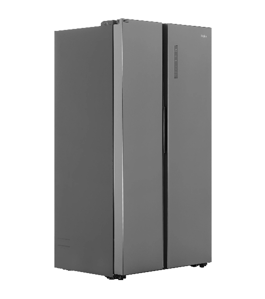 Холодильник Haier HRF-600DM7ERU серебристый двухкамерный 388/210л морозилка сбоку, No Frost, Side by Side