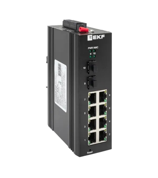 Коммутатор EKF TSX-ML2-2GX/SFP-8GT, 8×1 Гбит/с + 2×1 Гбит/с SFP, управляемый