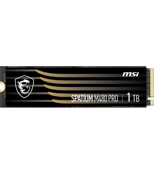 Накопитель SSD MSI SPATIUM M480 PRO, 1000Gb, M.2 2280, PCIe 4.0 x4, NVMe, R/W 7400/6000