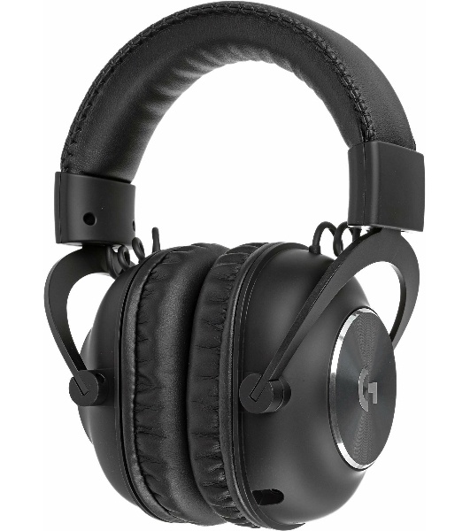 Гарнитура Logitech G PRO X чёрный, беспроводная, USB, подвижный микрофон, отсоединяемый кабель 2 м