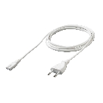 Кабель питания Cablexpert PC-184W-VDE-1.8М CEE 7/16-C7, 2x0.75мм2, 2.5А, VDE, 1.8м, белый, пакет, фото 1