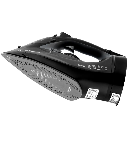 Утюг BRAYER BR4015 черный, 2400 Вт, 25 г/мин, 140 г/мин, 300 мл