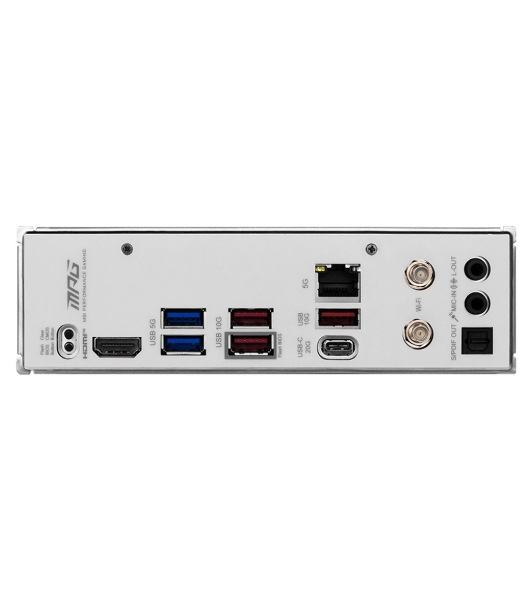 Материнская плата MSI MPG B850I EDGE TI WIFI, AM5, AMD B850, 2xDDR5, 2xSATA, 2xM.2, 1xPCIe 5.0 x16, 1xHDMI, 1x5Gb LAN, Wi-Fi 7, Bluetooth 5.4, 1xUSB-C 20Gbps, 3xUSB-A 10Gbps, 2xUSB-A 5Gbps, 2x3.5 мм, 7.1, Mini-ITX