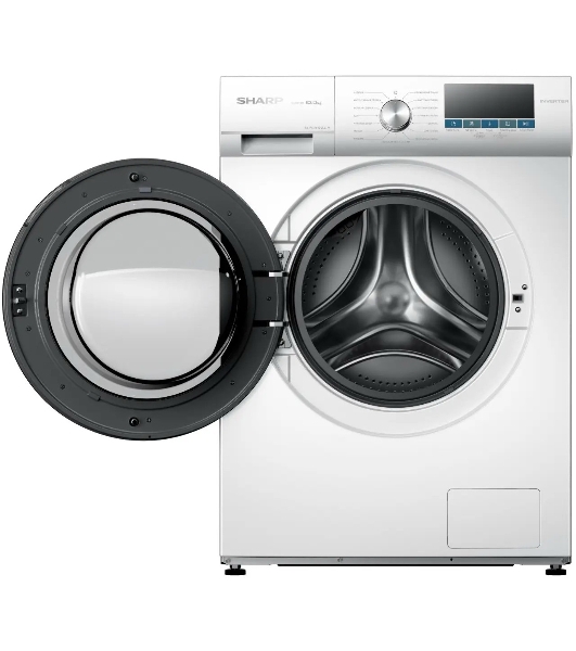 Стиральная машина Sharp ES-FSI1012DLZ-W белый, загрузка фронтальная 10 кг, 1200 об/мин, класс A+++