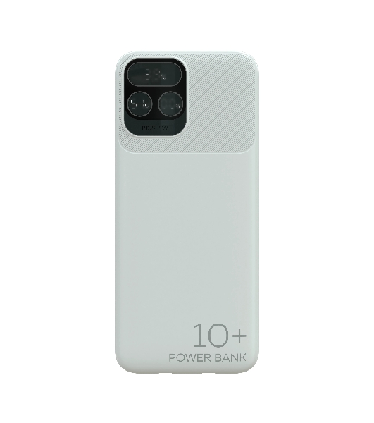 Портативный аккумулятор More choice (4620202550606) PB55-10 с кабелем 1USB 3.0A - 10000mAh белый