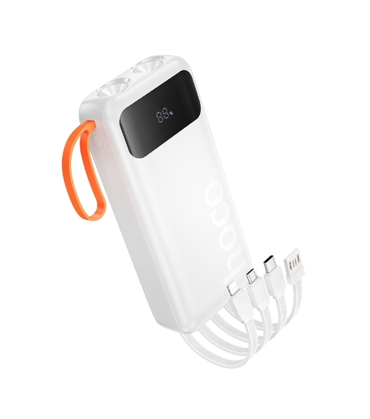Портативный аккумулятор HOCO (6942007653381) J151A 20000mAh 1USB+1Type-C 2.0A, белый