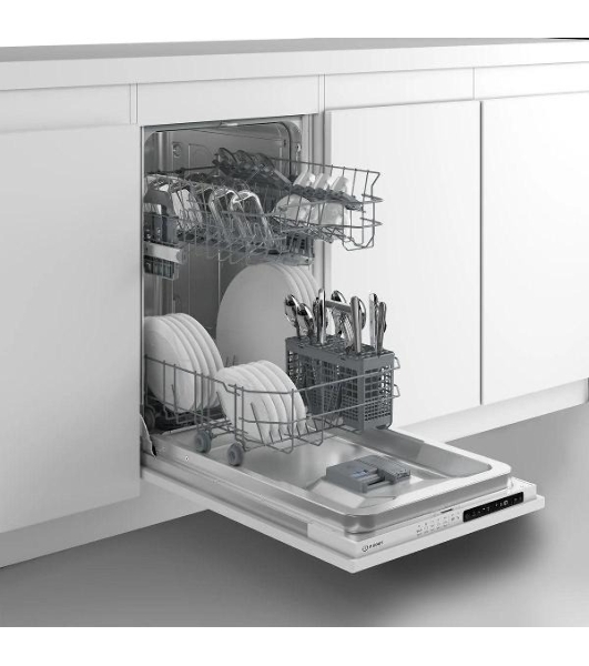 Встраиваемая посудомоечная машина Indesit DIS 1C59, белый, 44.8 см, 10 компл., 48 дБ, класс A
