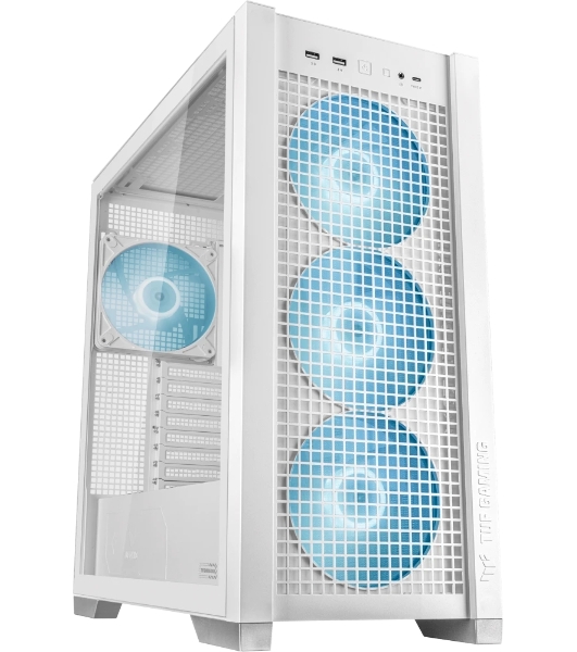 Компьютерный корпус ASUS TUF GAMING GT302 TG ARGb белый/GT302/ARGb FANS/WHT (90DC00I3-B19000)