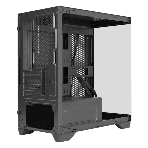 Компьютерный корпус Minitower ExeGate i3 SEA LE (mATX, без БП, 1хUSB+1хUSB 3.0, HD аудио, черный, передняя и боковая панели - закаленное стекло), фото3