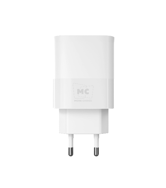 Сетевое зарядное устройство MORE CHOICE NC81i СЗУ 1USB+1Type-C 3.0A PD 20W+ QC3.0, белый