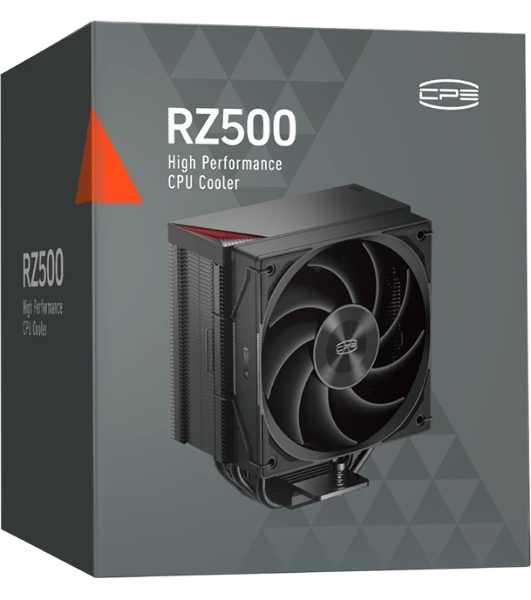 Устройство охлаждения (кулер) PcCooler RZ500 Soc-AM5/AM4/1200/1700/1851 черный 4-pin 32dB Al+Cu 250W Ret (RZ500-BKNWNX-GL)