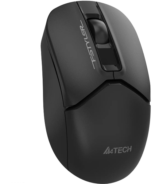 Мышь беспроводная A4Tech Fstyler FG12 черный, 1200 dpi, радиоканал, USB, кнопки - 3
