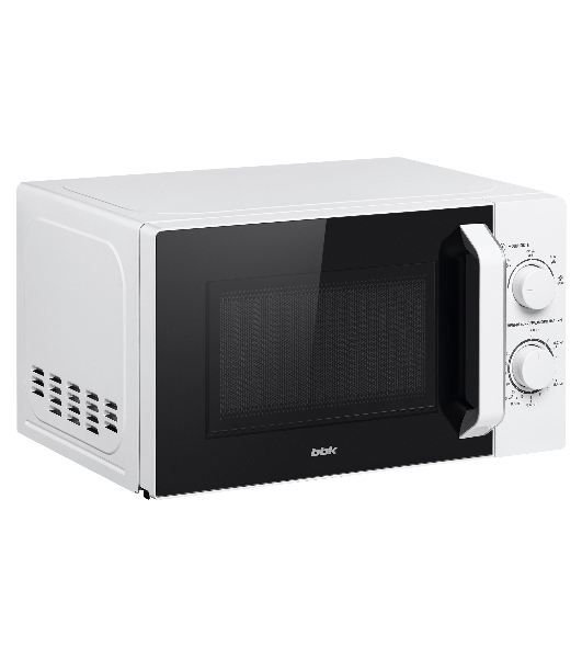 Микроволновая печь BBK 20MWS-761M/W белый, 20 л, 700 Вт, переключатели - поворотный механизм