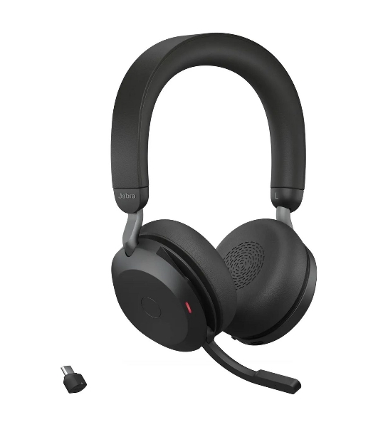 Гарнитура Jabra Evolve2 75 чёрный, беспроводная + проводная, Bluetooth, до 24 ч