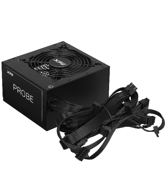 Блок питания ADATA XPG PROBE600B-BKCEU, 600Вт, 80 PLUS Bronze, 120мм, черный