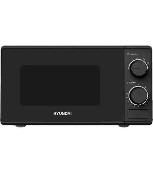 Микроволновая печь Hyundai HYM-M2096 черный, 20 л, 700 Вт, переключатели - поворотный механизм