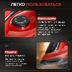 Утюг Аксинья КС-3004 черный с красным, 2200 Вт, 25 г/мин, 120 г/мин, 160 мл, фото7