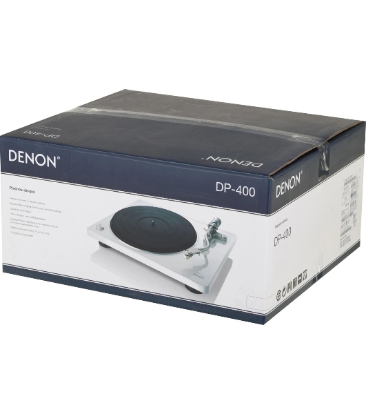 Проигрыватель винила Denon DP-400F, частично автоматический, белый