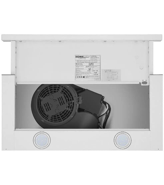 Вытяжка телескопическая HOMSair Flat 60 белый, 60 см, 520 куб. м/ч, 47 дБ