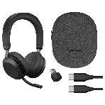 Гарнитура Jabra Evolve2 75 чёрный, беспроводная + проводная, Bluetooth, до 24 ч, фото3