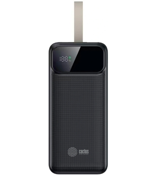 Портативный аккумулятор Cactus CS-PBFSND-40000 40000mAh 65W 3A черный