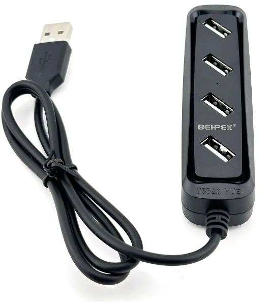 USB-концентратор Behpex BPH-1729, USB 2.0, USB 4 порта, USB