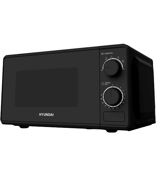 Микроволновая печь Hyundai HYM-M2096 черный, 20 л, 700 Вт, переключатели - поворотный механизм