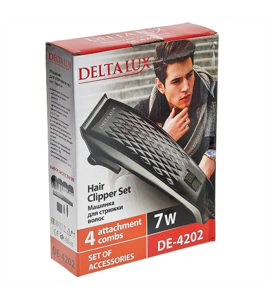 Машинка для стрижки DELTA LUX DE-4202 серый