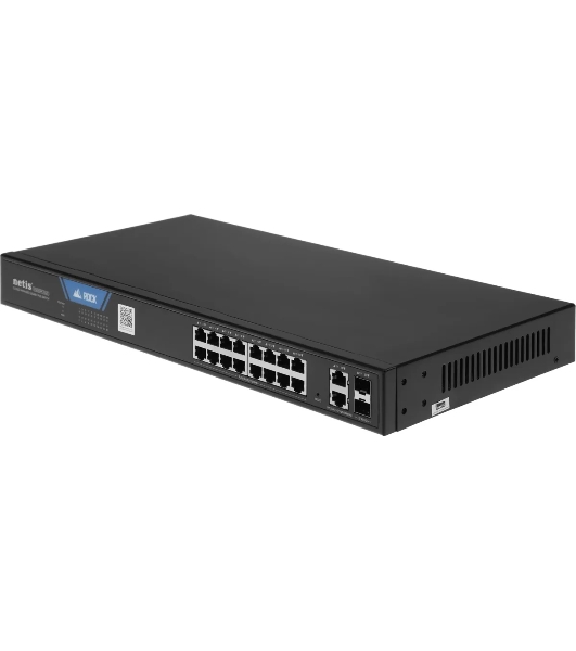 Коммутатор Netis ST220GPR-2G2S (L2) 18x1 Гбит/с 2SFP 16PoE 225W настраиваемый