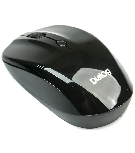 Комплект клавиатура+мышь Dialog KMROP-4010U беспроводной, USB, 1600 DPI, чёрный